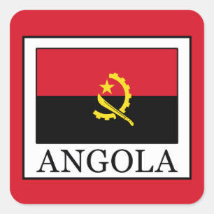 Pegatina Cuadrada Angola