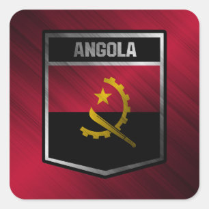 Pegatina Cuadrada Angola