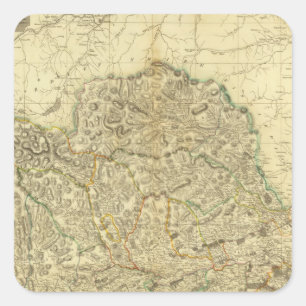 Pegatina Cuadrada Angusshire compuesto