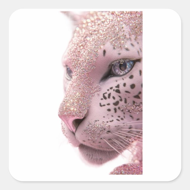 Pegatina Cuadrada animal designs (Anverso)