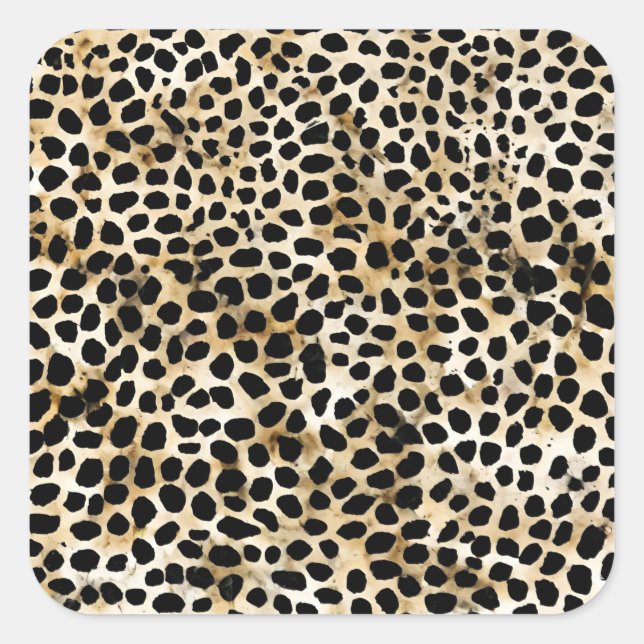 Pegatina Cuadrada Animal Print - Stickers (Anverso)