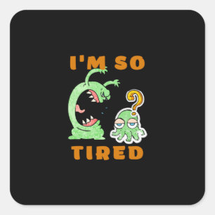 Pegatina Cuadrada Animales divertidos y sarcásticos