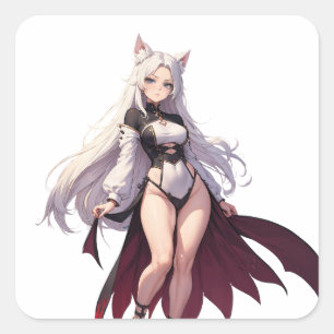 Pegatina Cuadrada Anime Joy