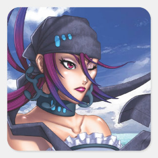 Pegatina Cuadrada Anime Pirate Porthole
