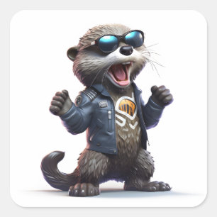 Pegatina Cuadrada AnimeHeroes