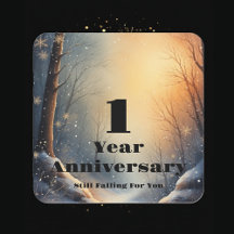 Aniversario de 1 año aún enamorándose vínculo
