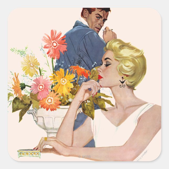 Pegatina Cuadrada Aniversario Quarrel (Anverso)