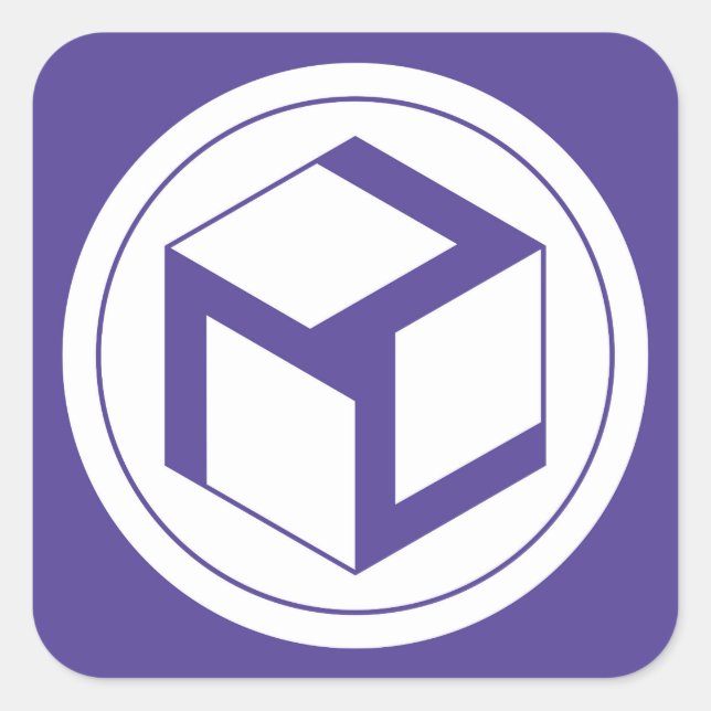 Pegatina Cuadrada Antahkarana - Yin Antahkarana (Anverso)