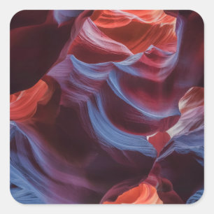 Pegatina Cuadrada Antelope Canyon Southwest Beauty