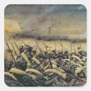 Pegatina Cuadrada Antes de la ofensiva, 1877-78
