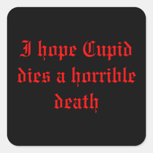 Pegatina Cuadrada Anti ~ El día de San Valentín