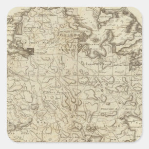 Pegatina Cuadrada Antigua