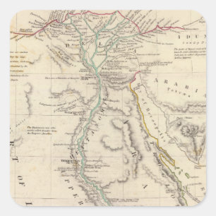 Pegatina Cuadrada Antiguo Egipto