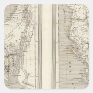 Pegatina Cuadrada Antiguo Egipto, Antigua Grecia