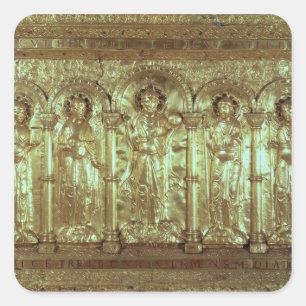 Pegatina Cuadrada Antipendio que representa a Cristo con los