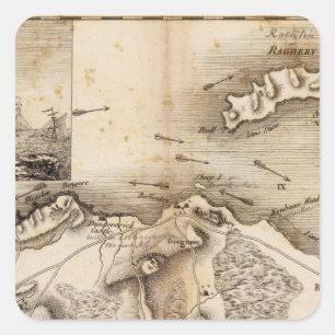 Pegatina Cuadrada Antrim, Raghery