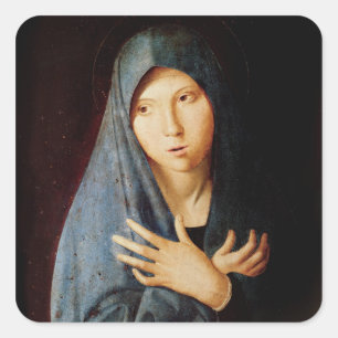Pegatina Cuadrada Anunciación, c.1473-74