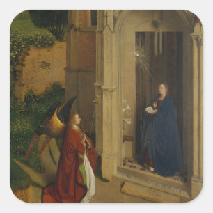 Pegatina Cuadrada Anuncio