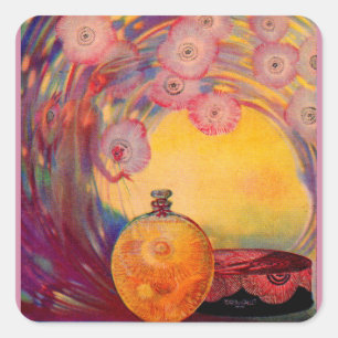 Pegatina Cuadrada Anuncio de perfume Roger & Gallet de 1927