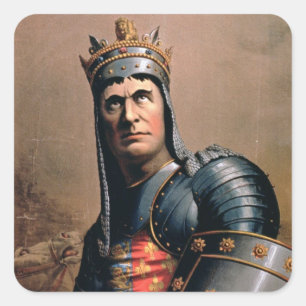 Pegatina Cuadrada Anuncio para 'Juan McCullough como Richard III