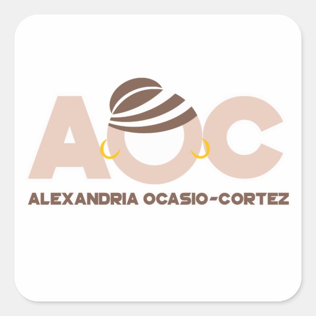 PEGATINA CUADRADA AOC ESPERANZA (Anverso)