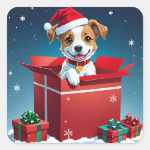 Pegatina Cuadrada Apagón de Navidades cortos