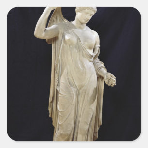 Pegatina Cuadrada Aphrodite Genetrix, copia romana