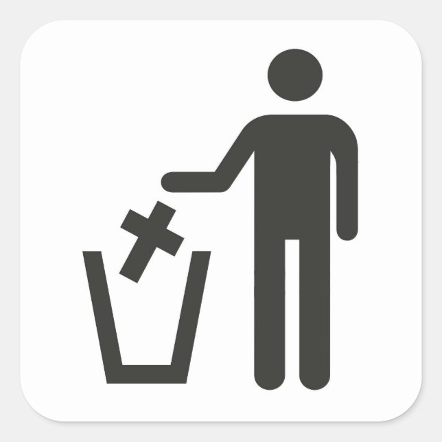 Pegatina Cuadrada Apostasy (Anverso)