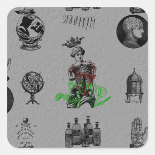 Pegatina Cuadrada Apothecary