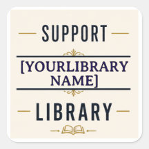 Apoya a tu Biblioteca – Diseño de nombre personali