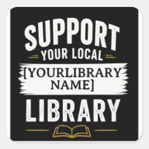 Apoya tu biblioteca – Diseño de nombre personaliza