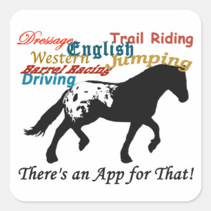 Pegatina Cuadrada Appaloosa