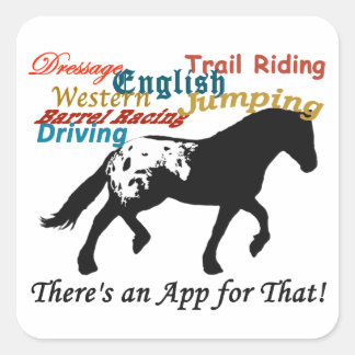 Pegatina Cuadrada Appaloosa