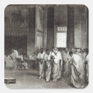 Pegatina Cuadrada Appius Claudius