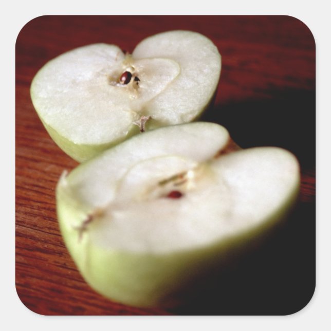 Pegatina Cuadrada Apple (Anverso)