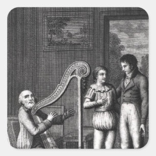 Pegatina Cuadrada Aprendizaje de Wilhelm Meister'