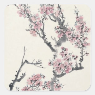 Pegatina Cuadrada Apricot