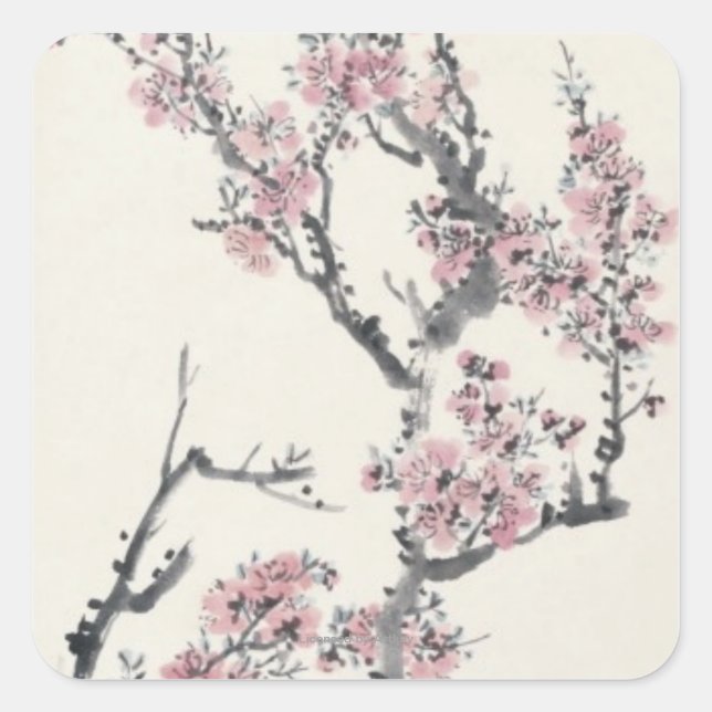 Pegatina Cuadrada Apricot (Anverso)