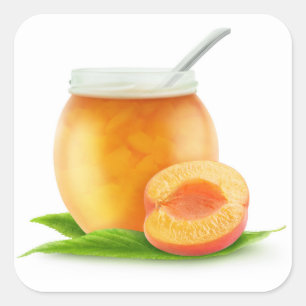 Pegatina Cuadrada Apricot jam