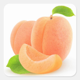 Pegatina Cuadrada Apricots