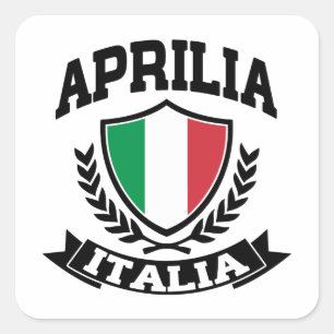 Pegatina Cuadrada Aprilia Italia