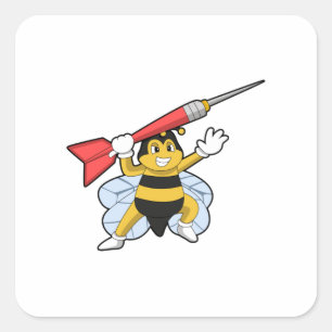 Pegatina Cuadrada Apuesta en Darts con Dart.PNG