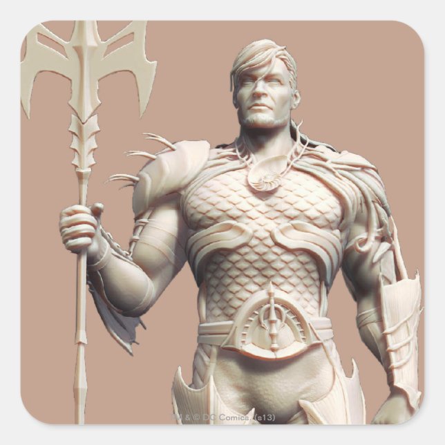 Pegatina Cuadrada Aquaman Alternate (Anverso)