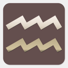 Pegatina Cuadrada Aquarius