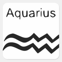 Pegatina Cuadrada Aquarius