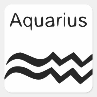 Pegatina Cuadrada Aquarius