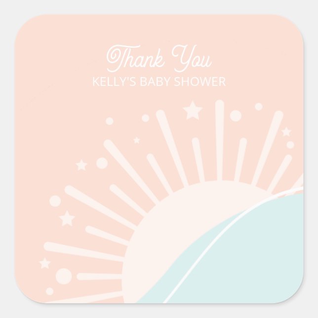 Pegatina Cuadrada Aquí Viene El Clásico Del Sol (Anverso)