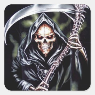 Pegatina Cuadrada Aquí viene la pesadilla