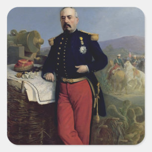 Pegatina Cuadrada Aquiles Bazaine 1867