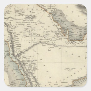 Pegatina Cuadrada Arabia